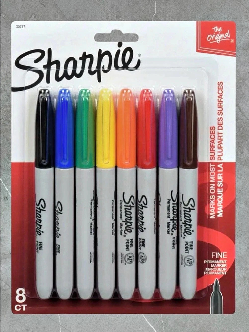 $10 Add-on | Sharpie Fine Point Permanent Markers Assorted 8-Count Multicolours